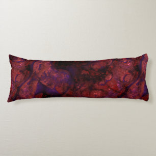 Red and Purple stone abstract Body Cushion