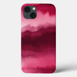 red and rose abstract iPhone 13 case