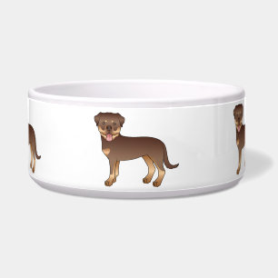 Red And Tan Rottweiler Cute Cartoon Dogs