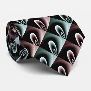 Red and Turquoise COOL Modern Pattern Tie