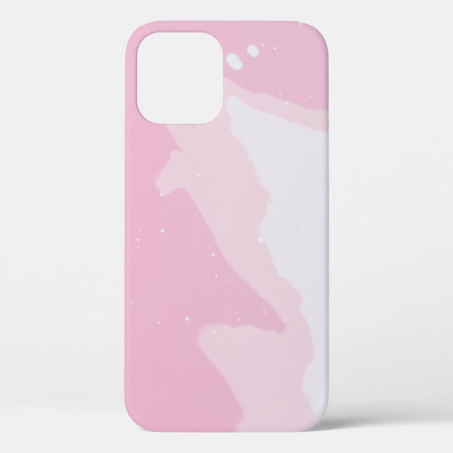 RED AND WHITE ABSTRACT PAINTING Case-Mate iPhone CASE (Back)