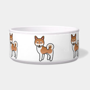 Red And White Alaskan Klee Kai Dog Illustration