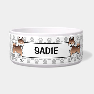 Red And White Alaskan Klee Kai Dogs & Name