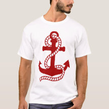 Red and White Anchor T-Shirt