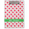 Red and White Apple Personalised Clipboard