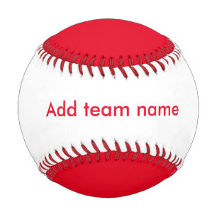 Red and White Baseball