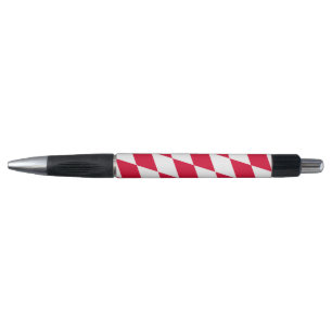 Red and White Bavaria Diamond Flag Pattern