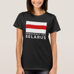 Red and White Belarus Flag To Symbolize Change T-Shirt