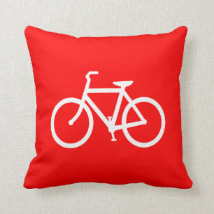 Red and White Bike Cushion