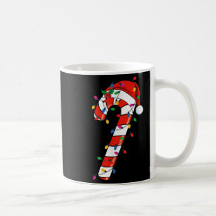 Red And White Candy Cane Santa Christmas Funny Xma Coffee Mug