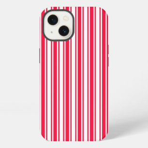 Red and white candy stripes Case-Mate iPhone case