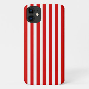 Red and white candy stripes iPhone 11 case