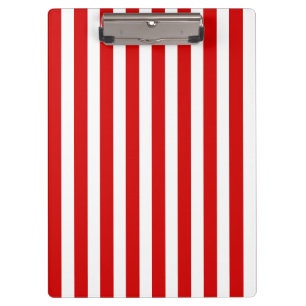 Red and white candy stripes clipboard