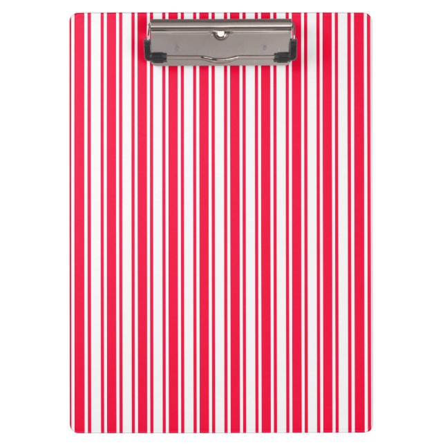 Red and white candy stripes clipboard (Front)
