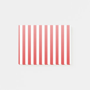 Red and white candy stripes post-it notes