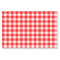 Red and White Check Plaid Tissue Paper