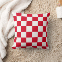 Red and White Chequerboard Pattern