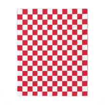 Red and White Chequerboard Pattern