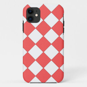 Red and White Chequered iPhone 11 Case