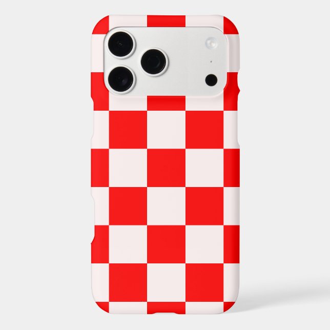 Red and White Chequered Pattern   (Back)