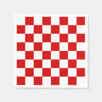 Red and White Chequered Pattern