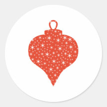 Red and White Christmas Bauble Design.