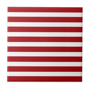 Red and White Christmas Magic Ceramic Tile
