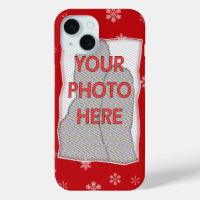 Red and white Christmas Snowflakes pattern