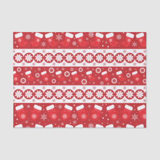 Red and White Christmas Stockings and Mittens  Tissue Paper
