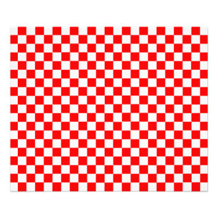 Red And White Classic Chequerboard Photo Print