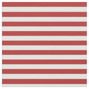 Red and White Coloured Lined Pattern Fabric