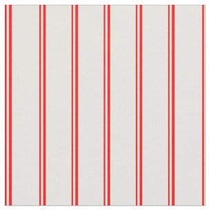 Red and White Coloured Striped Pattern Fabric