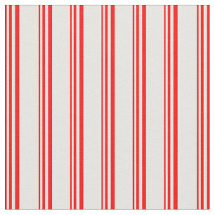Red and White Coloured Stripes Pattern Fabric