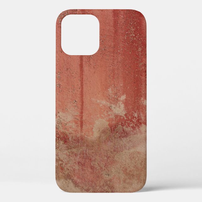 RED AND WHITE CONCRETE WALL Case-Mate iPhone CASE (Back)