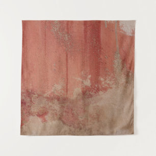 RED AND WHITE CONCRETE WALL TAPESTRY