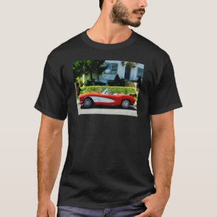 Red and White Corvette Convertible T-Shirt