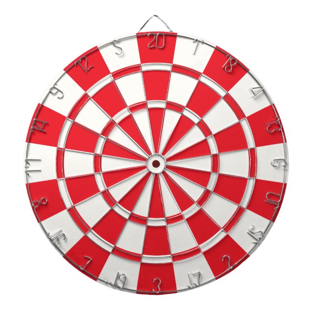 Red And White Dartboard (Front)