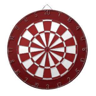 Red and White Dartboard