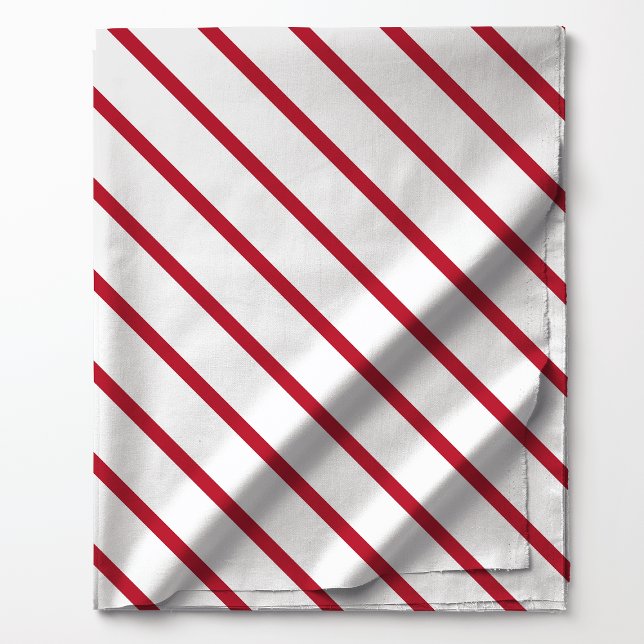 Red and White Diagonal Stripes Fabric (Creator Uploaded)