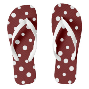 red and white dots thongs