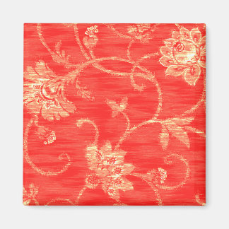Red and White Floral Gifts Magnet