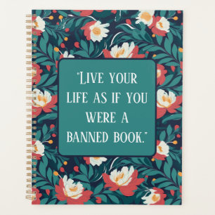 Red and White Floral Personalised Quote Planner