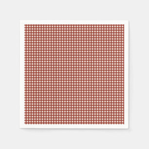 Red and White Gingham Napkin