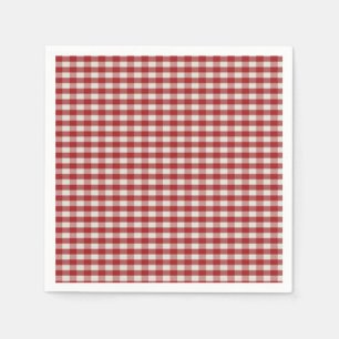Red and White Gingham  Napkin