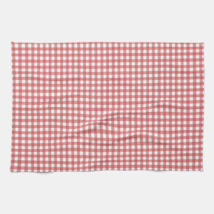 Red and white gingham towel