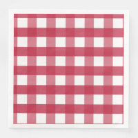 Red and White Gingham Trivet