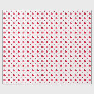 Red and white Heart Valentine’s Day Wrapping Paper