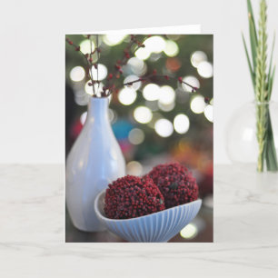 Red and White Holiday Card