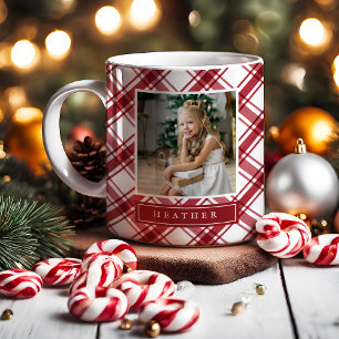 Red and White Holiday Mug