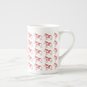 Red and White Horses Mug